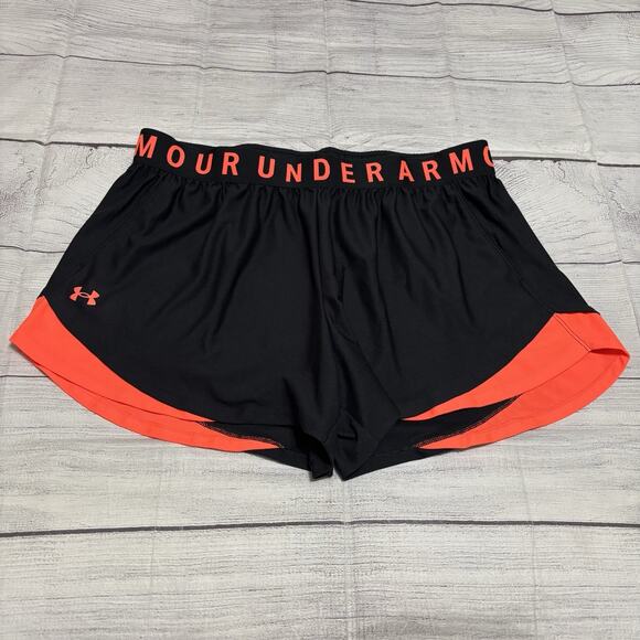 UNDER ARMOUR Womens Size 2X Play Up 3.0 Shorts Black 1353764 - Picture 1 of 9
